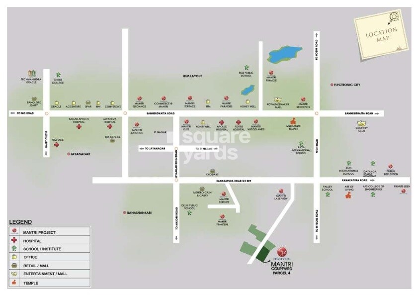 Mantri Courtyard Location Image