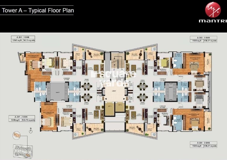 Mantri Manyata Lithos Floor Plans 1
