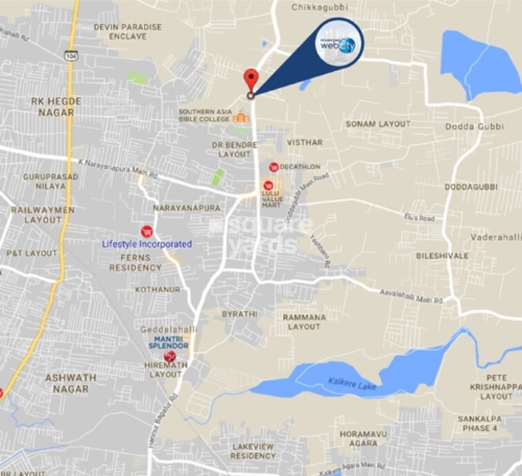 Mantri Webcity Location Image