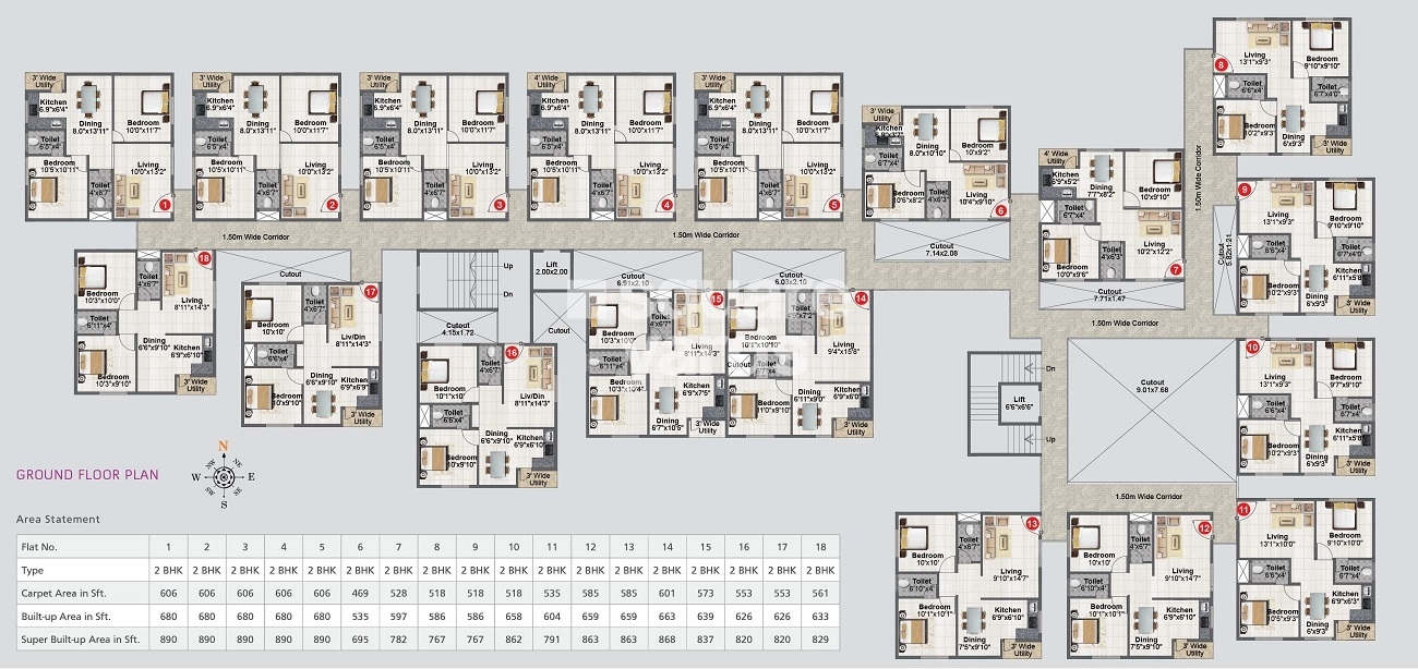 Manya Elite Floor Plans