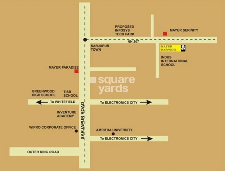 Mayur Daffodil Location Image