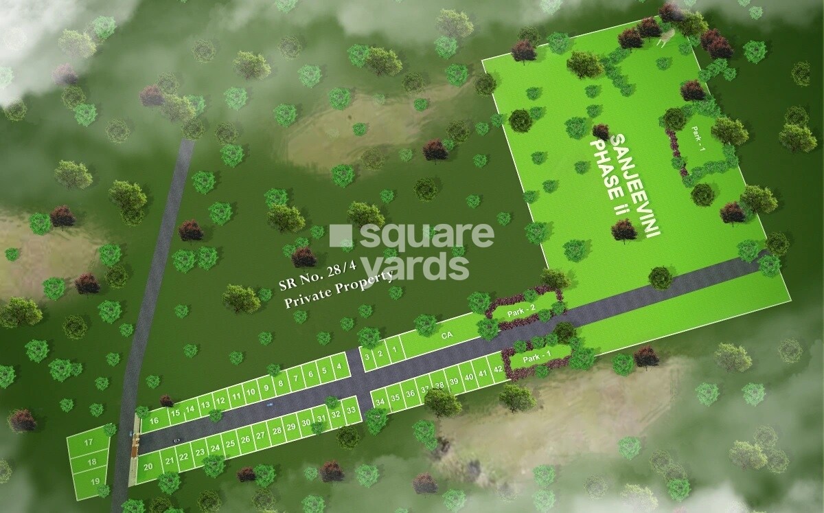 MBSR-Sanjeevini_an aerial view of a green grassy area