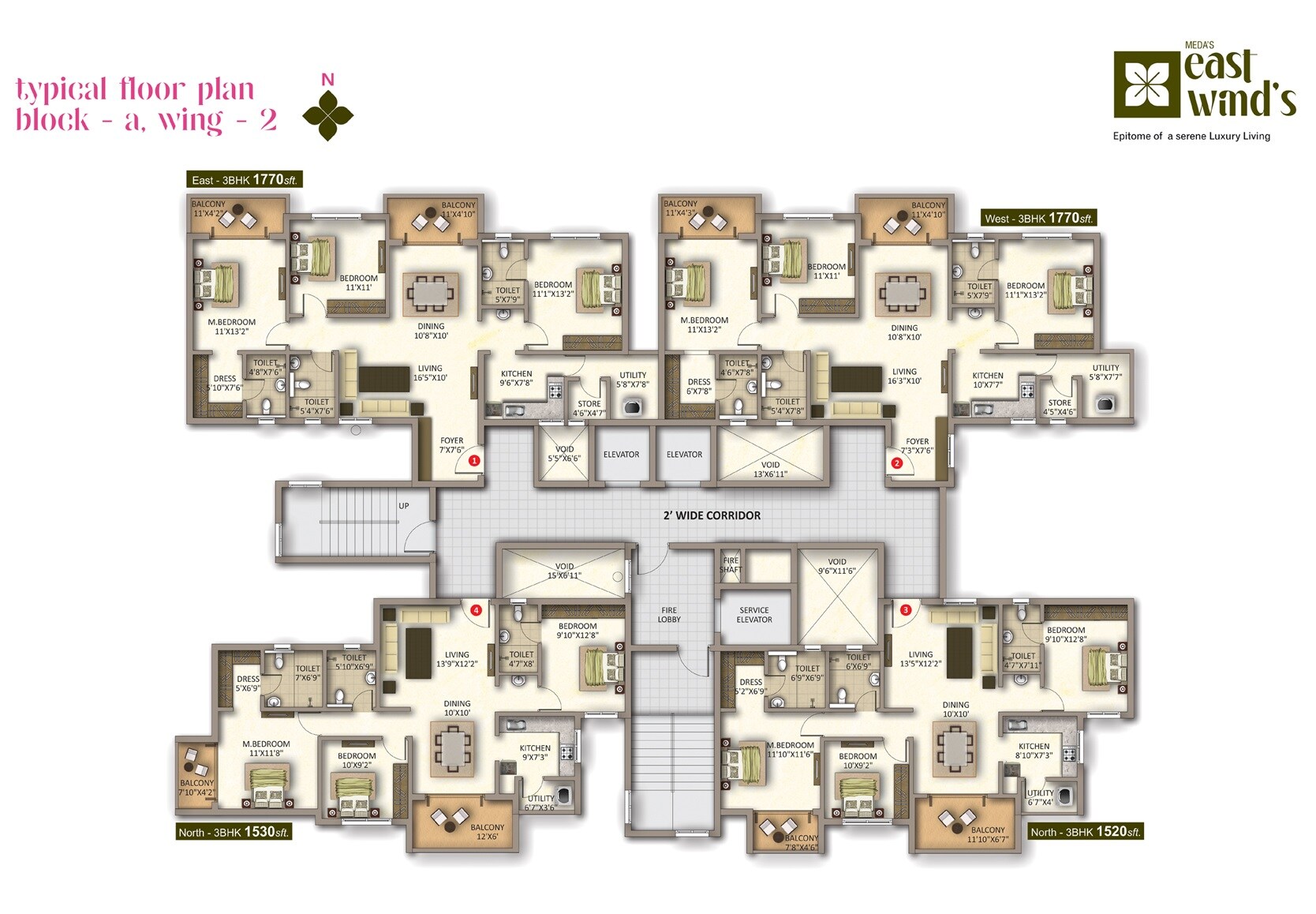Meda East Winds Floor Plans 2