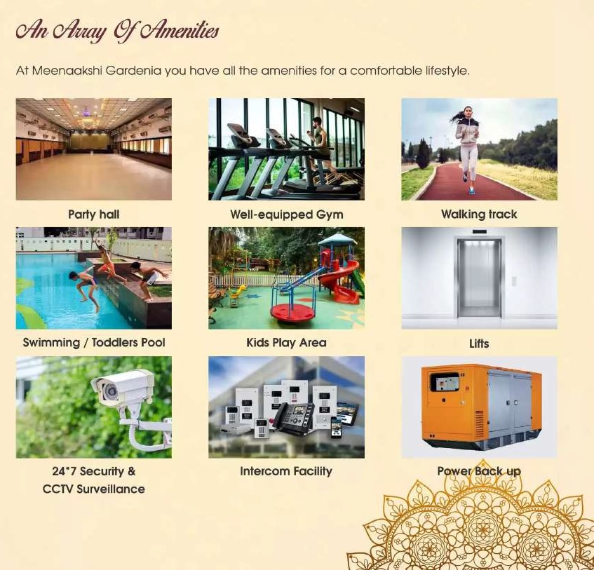 Meenaakshi Gardenia Amenities Features