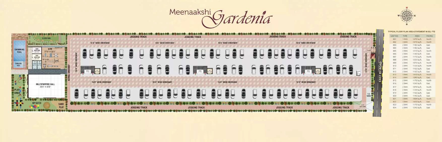 Meenaakshi Gardenia Master Plan Image