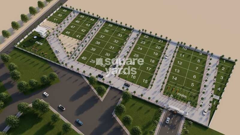 Millennia-Spring-Woods_an aerial view of a large building with a lot of green grass
