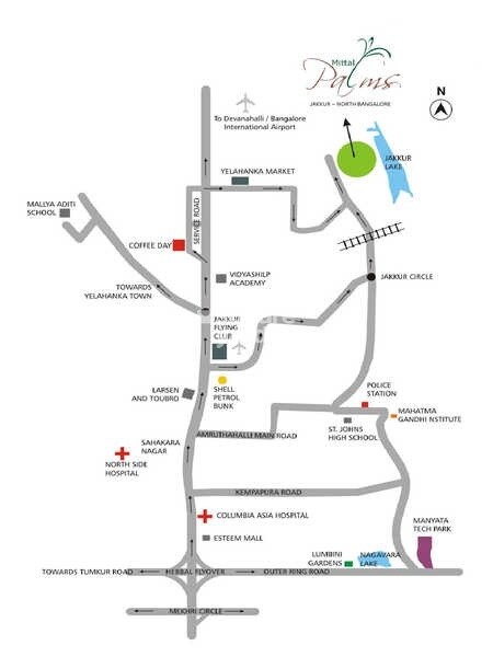 Mittal Palms Location Image