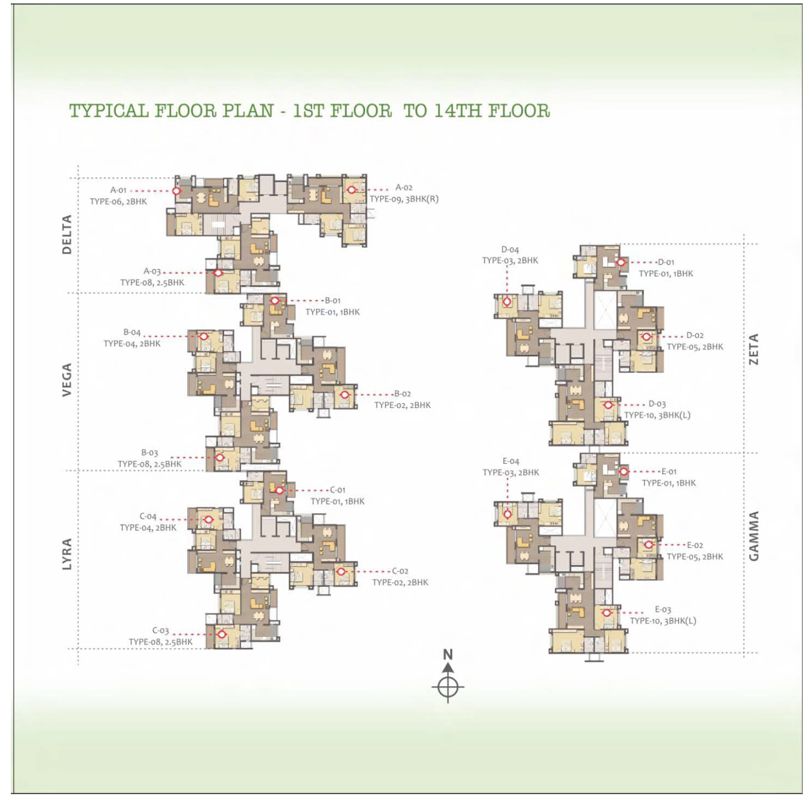 MJR Clique Hercules Floor Plans 2