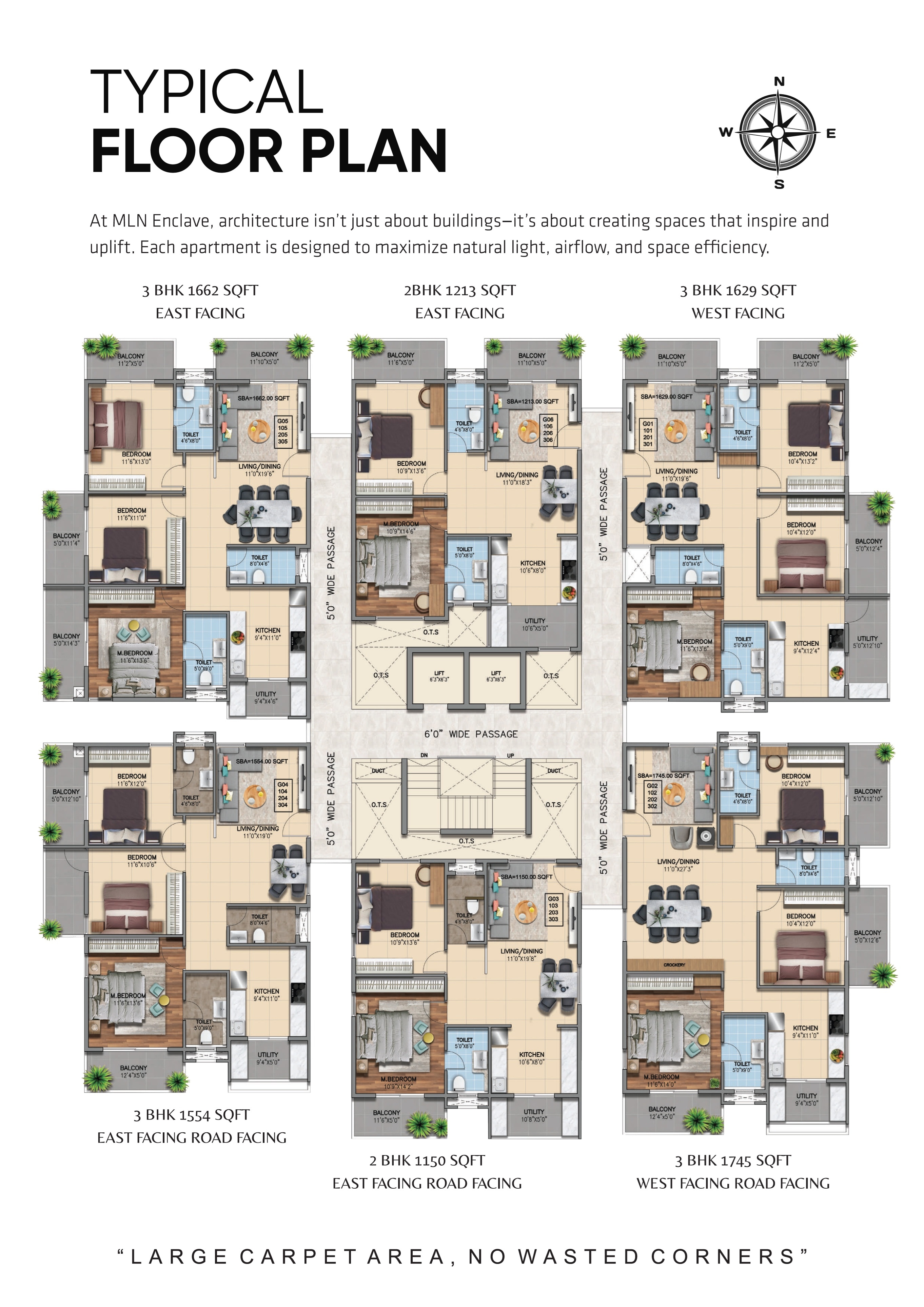 MLN Enclave Floor Plans