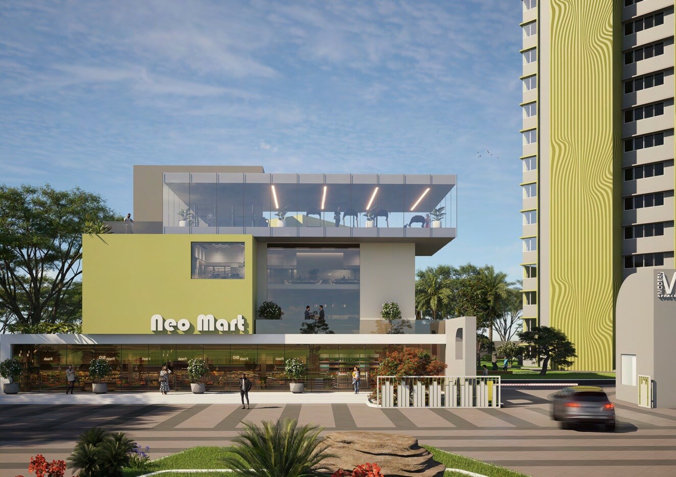 Modern Neon Clubhouse External Image