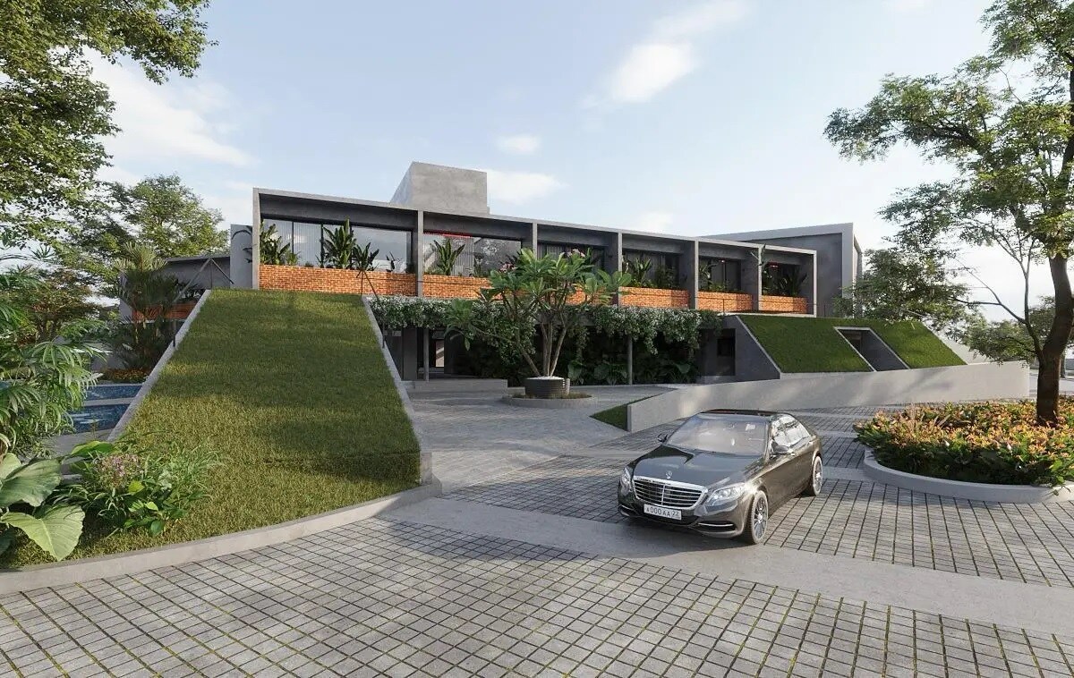 Modern Soulace Entrance View