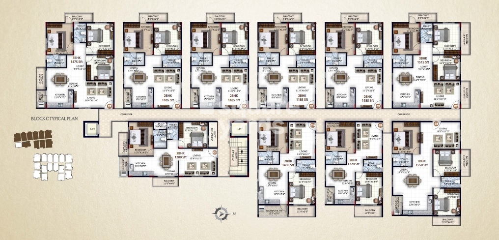 Mythri Mithila Floor Plans