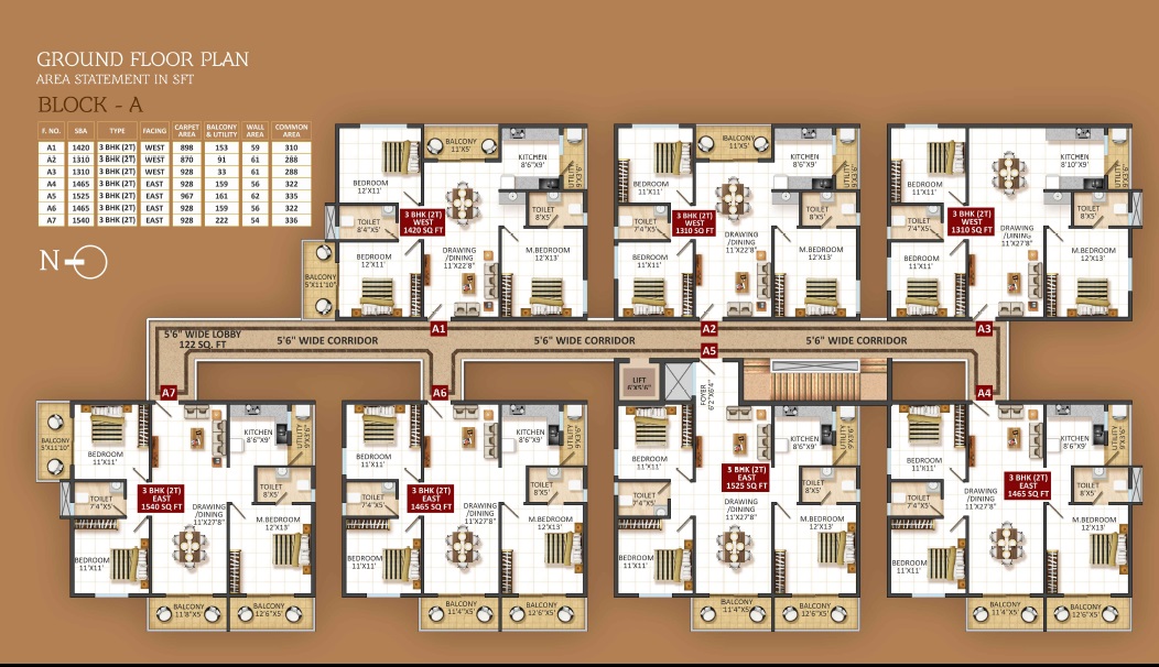 Mythri Signature in Off Sarjapur road, Bangalore @ 89.83 Lac - Floor ...