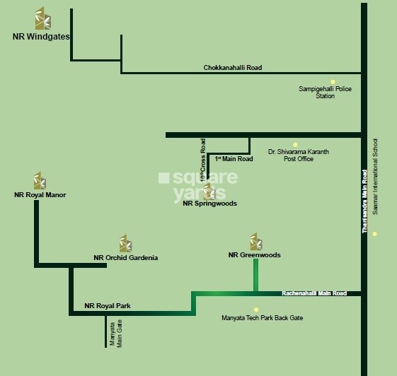 N R Windgates Location Image