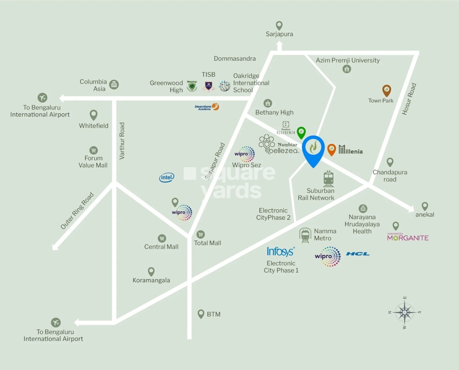 Nambiar Bellezea Location Image