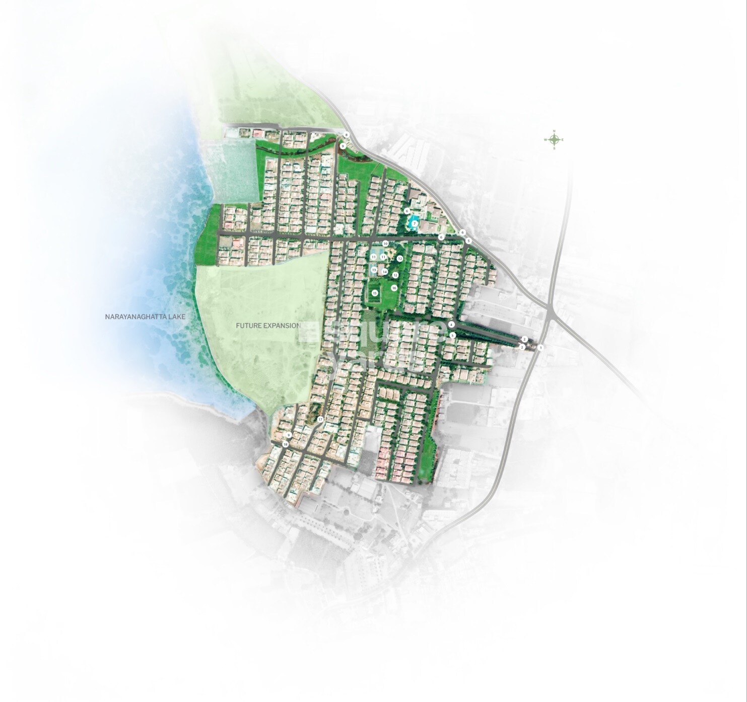 Nambiar-Bellezea_an aerial view of a cityscape with snow on the ground
