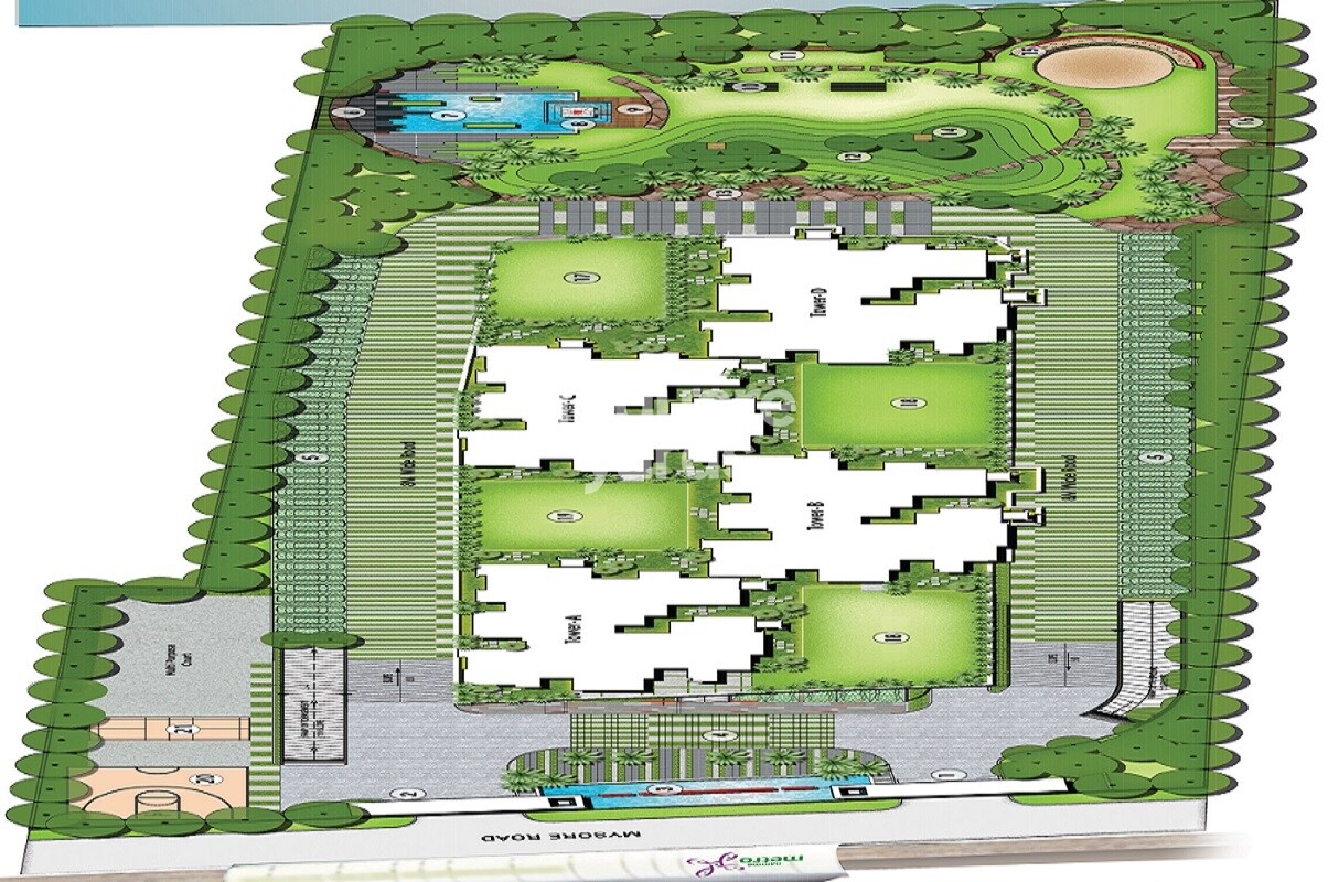 Navami-LandMaark_a green and white photo of a green and white photo of a green and