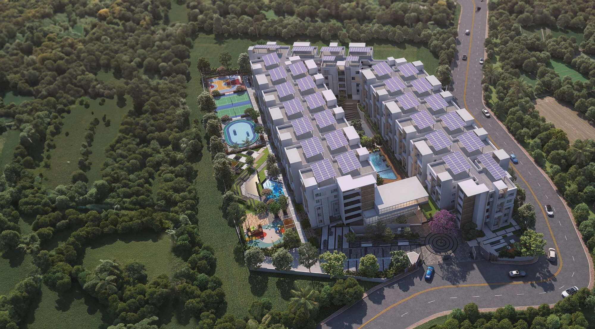 Navanaami Courtyard Of Life Tower View