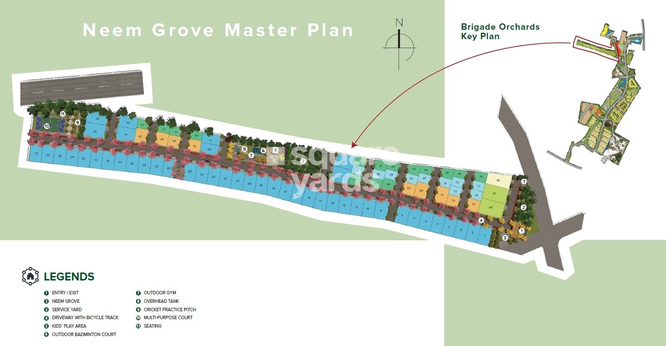 Neem-Grove-At-Brigade-Orchards_a model of a train on a train track