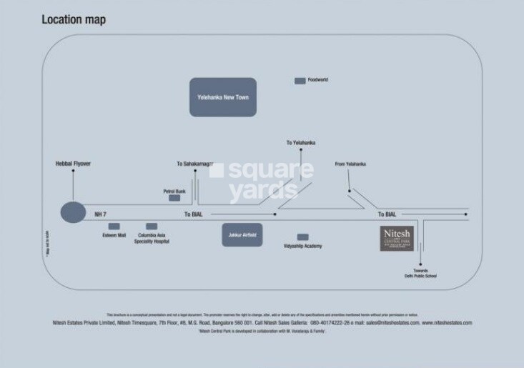 Nitesh Central Park Location Image
