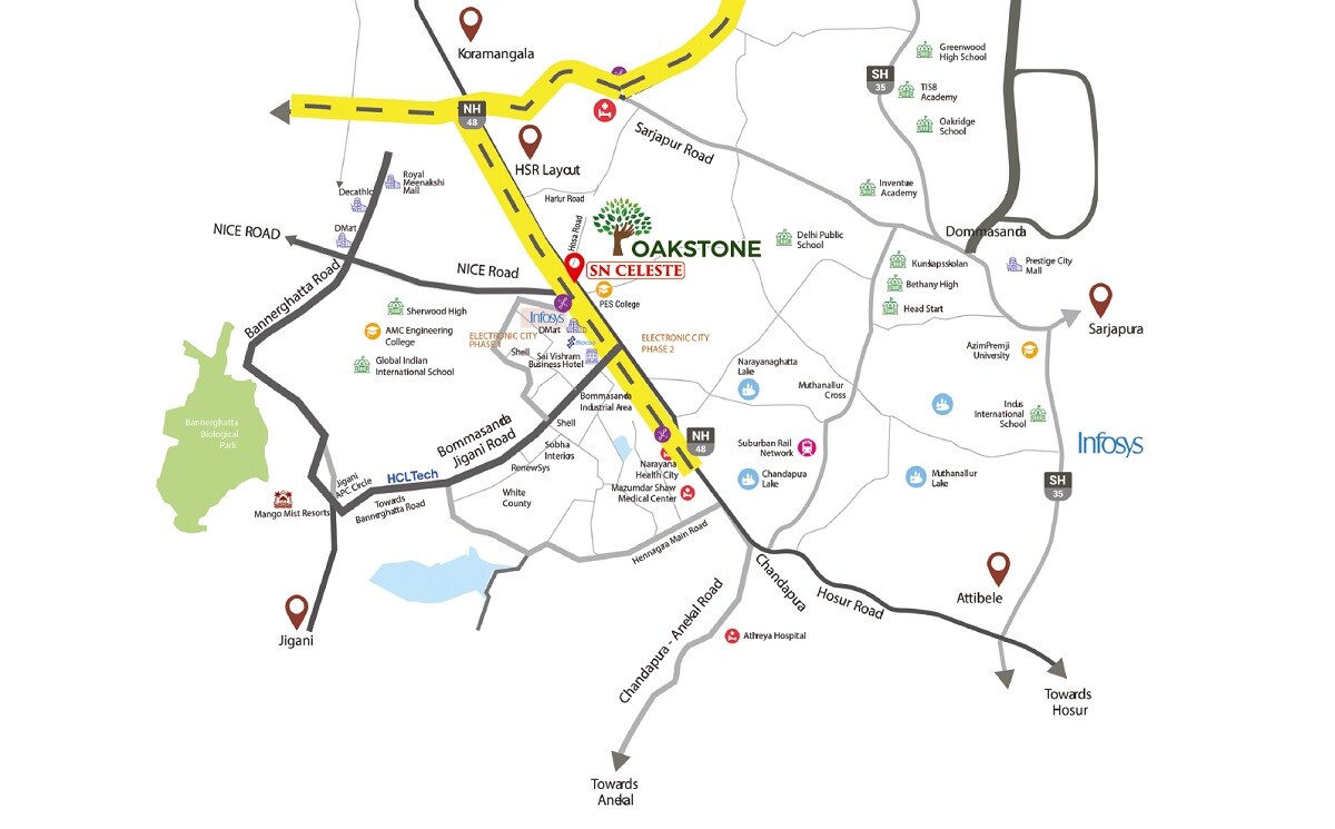 Oakstone SN Celeste Location Image