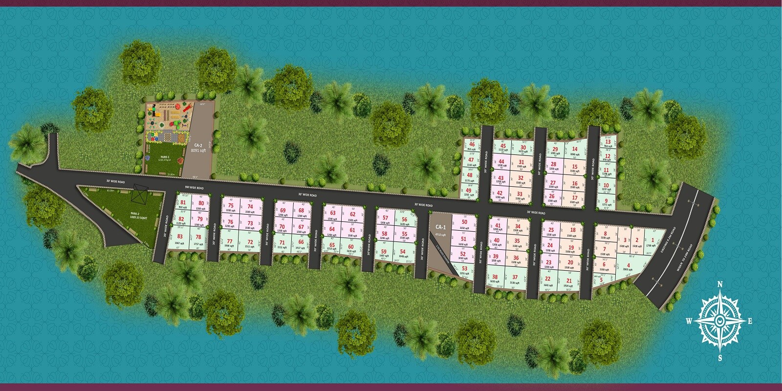 Orion-Enclave-Bengaluru_an aerial view of a train on a train track