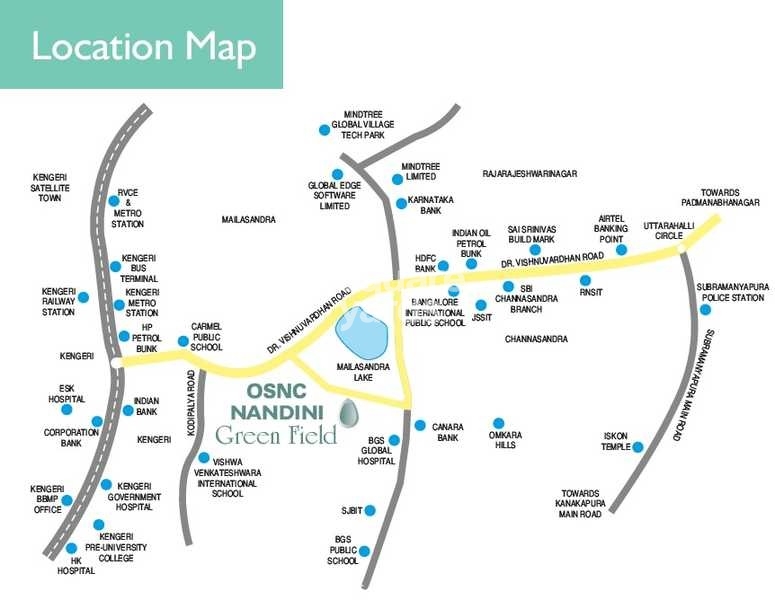 OSNC Nandini Green Field Location Image