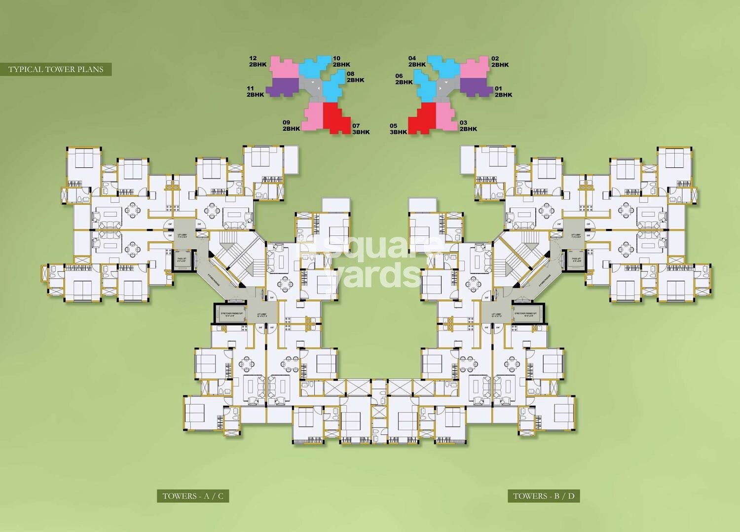 Ozone Evergreens Floor Plans 1