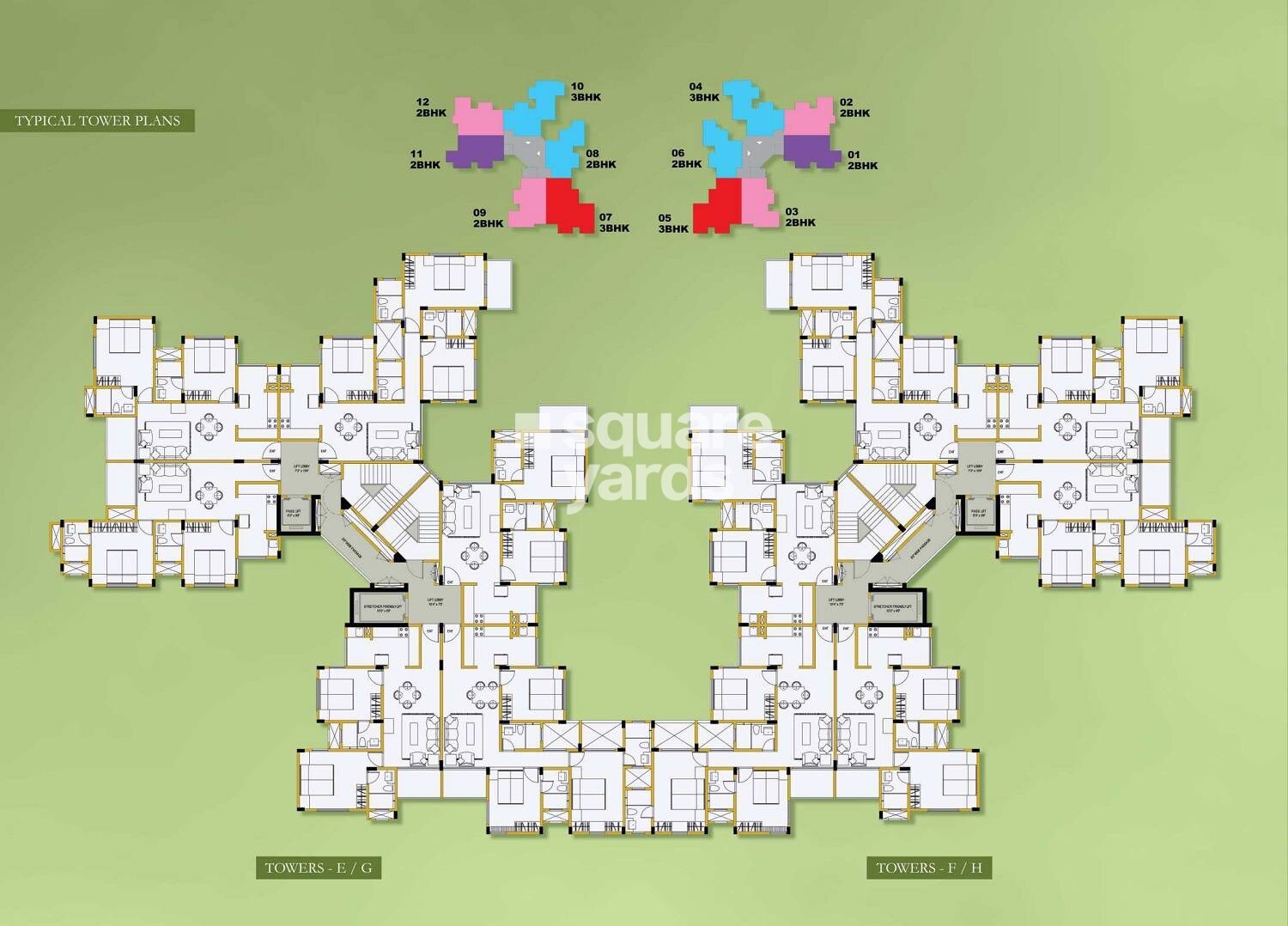 Ozone Evergreens Floor Plans 2