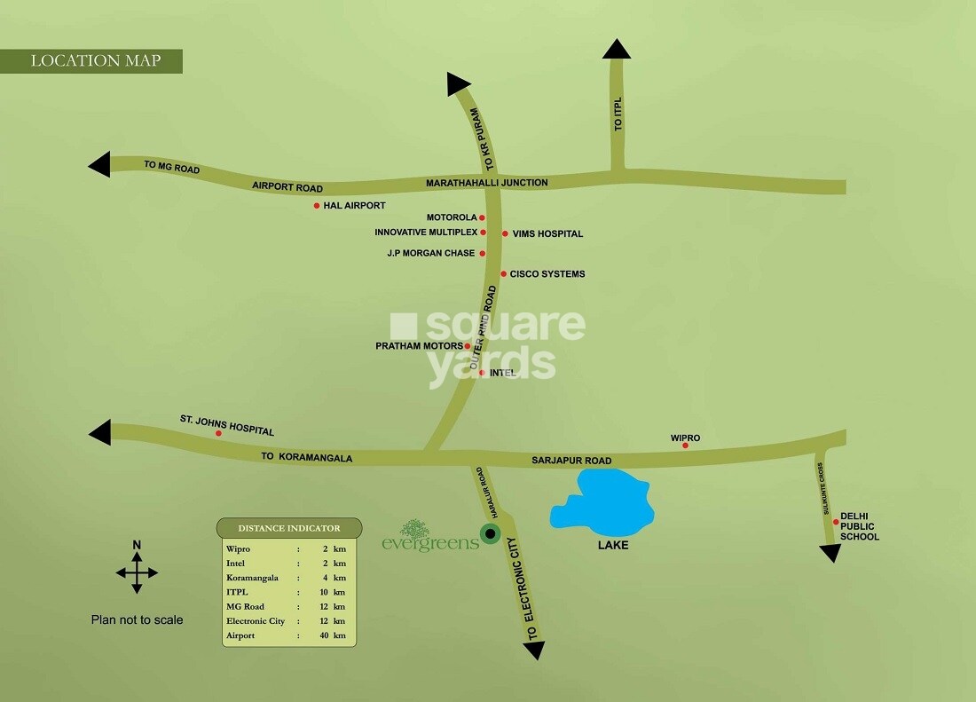 Ozone Evergreens Location Image