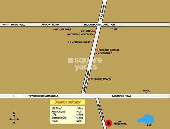 Ozone Residenza Location Image