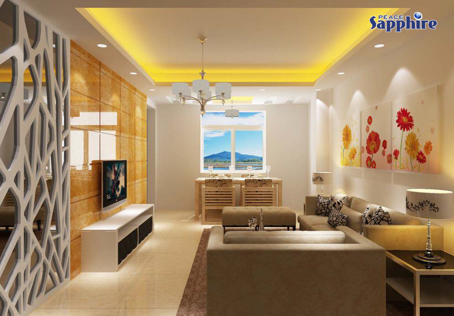 Peace Sapphire Apartment Interiors