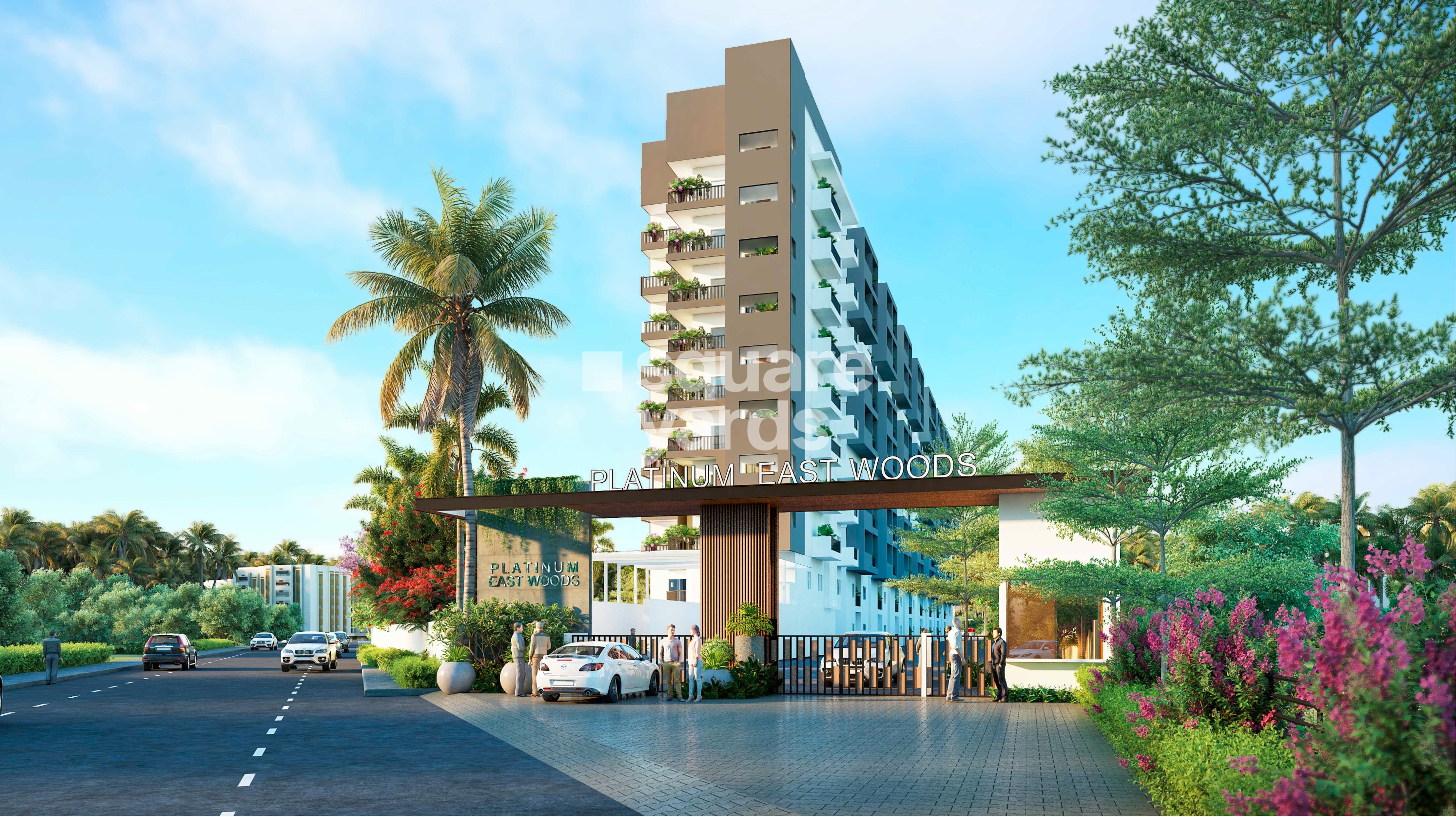 Platinum East Woods Entrance View