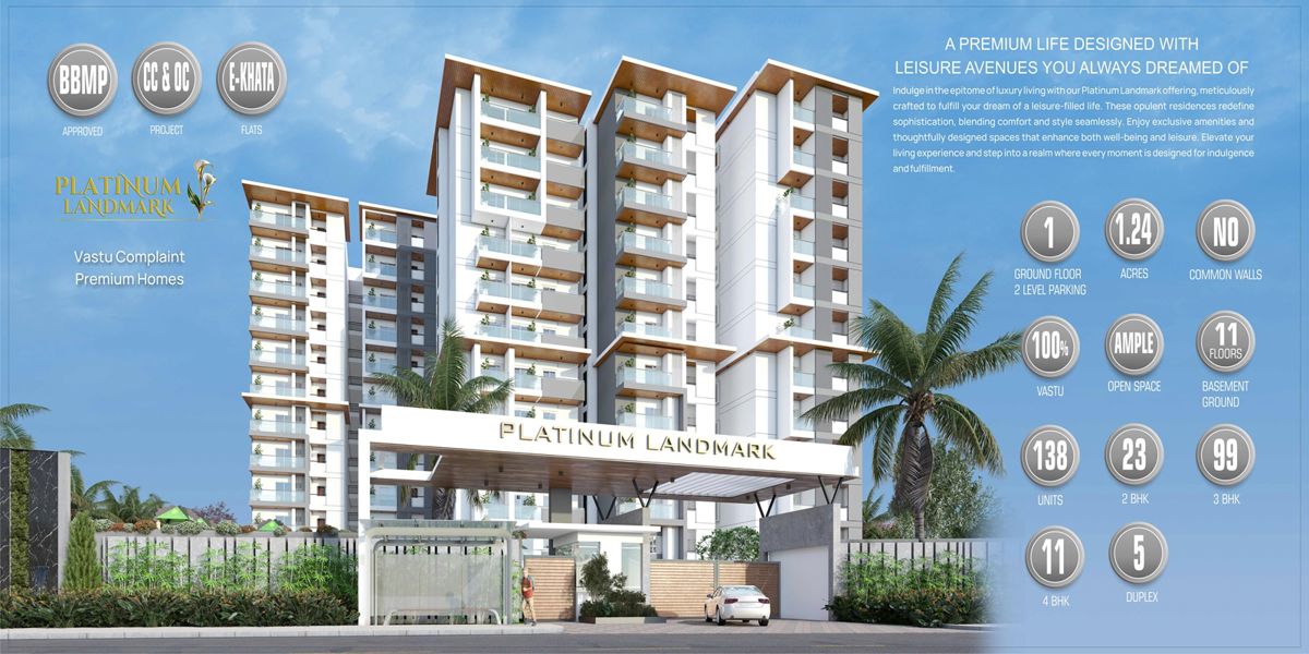 Platinum Landmark residential project in Kothnur