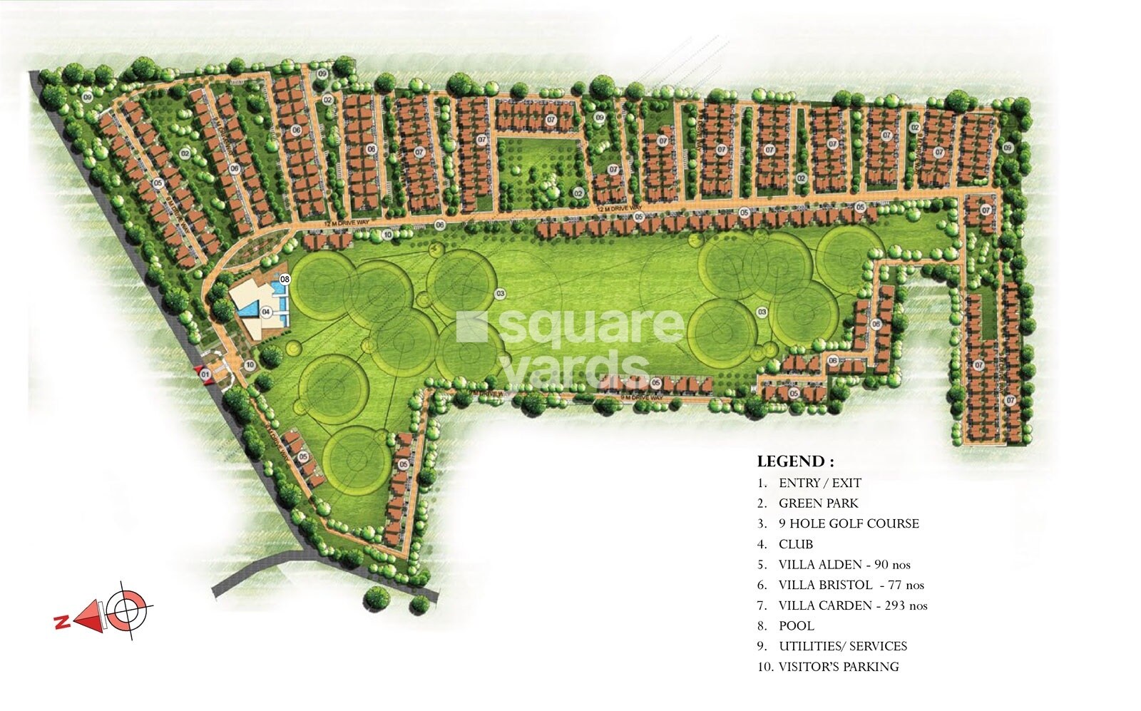 Prestige Augusta Golf Village 1 Master Plan Image