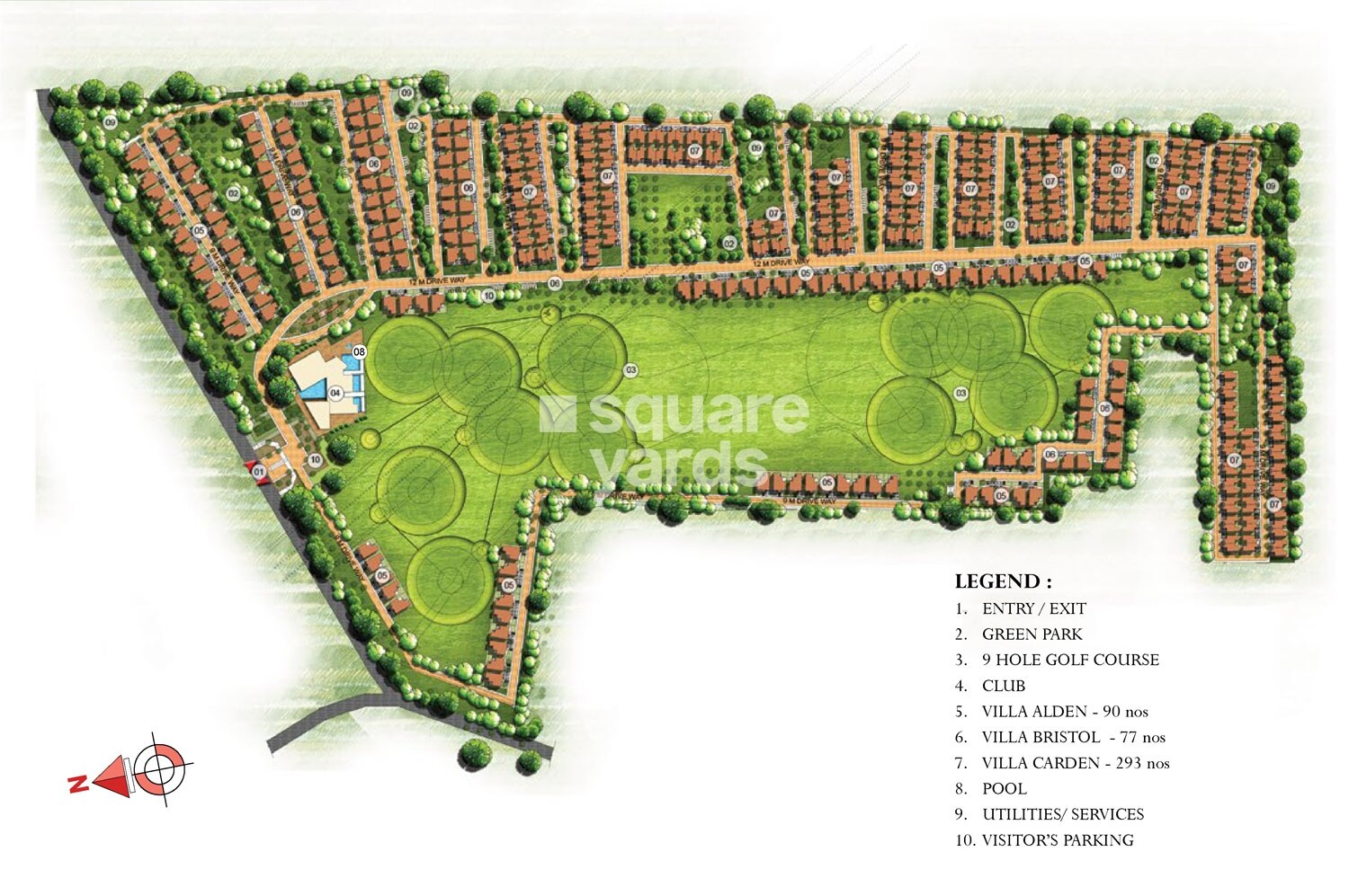 Prestige Augusta Golf Village Master Plan Image