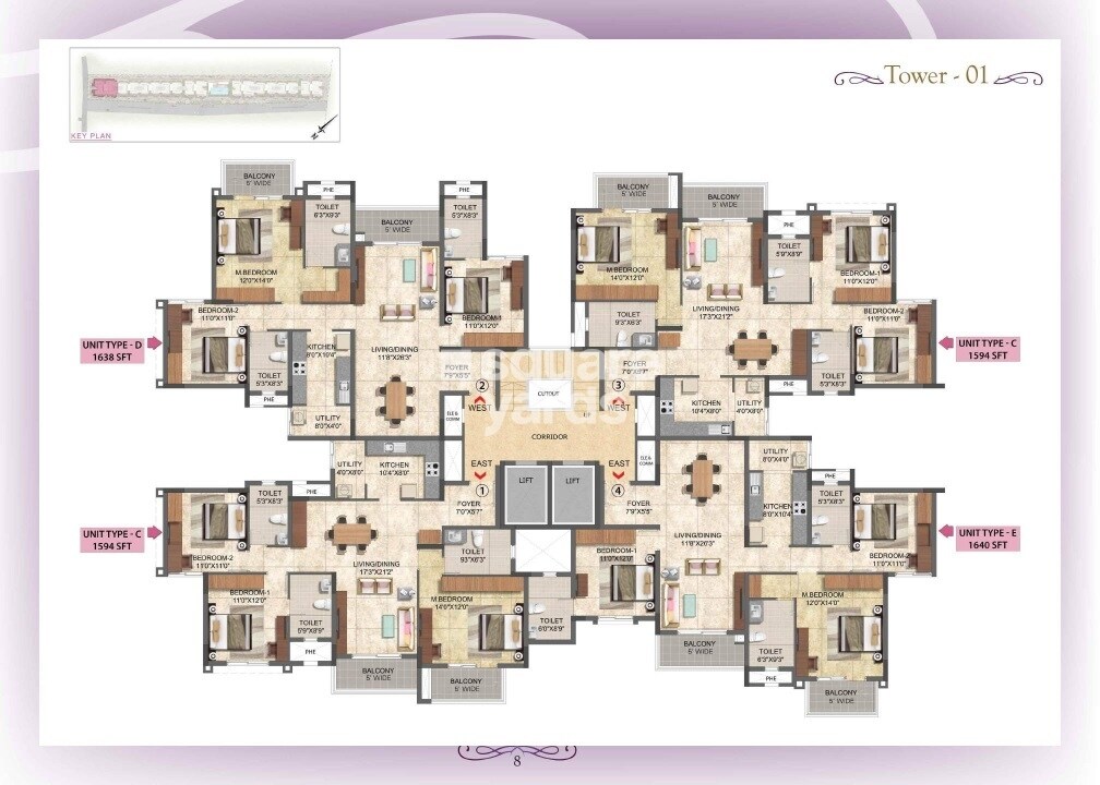Prestige Boulevard Floor Plans 1