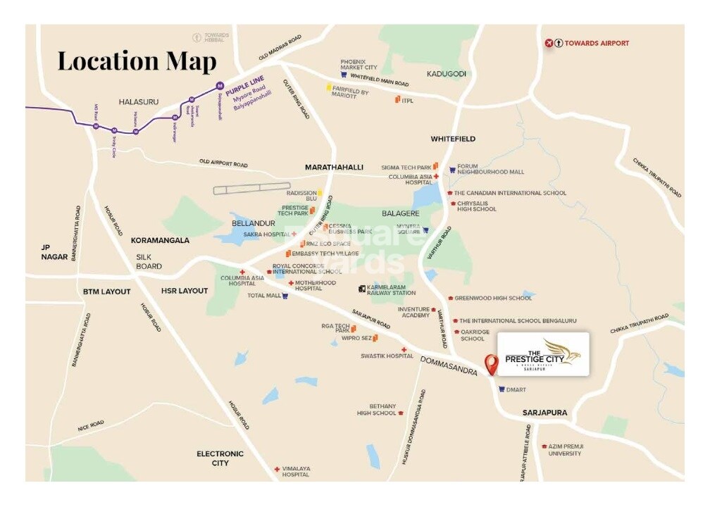 Prestige Great Acres Location Image