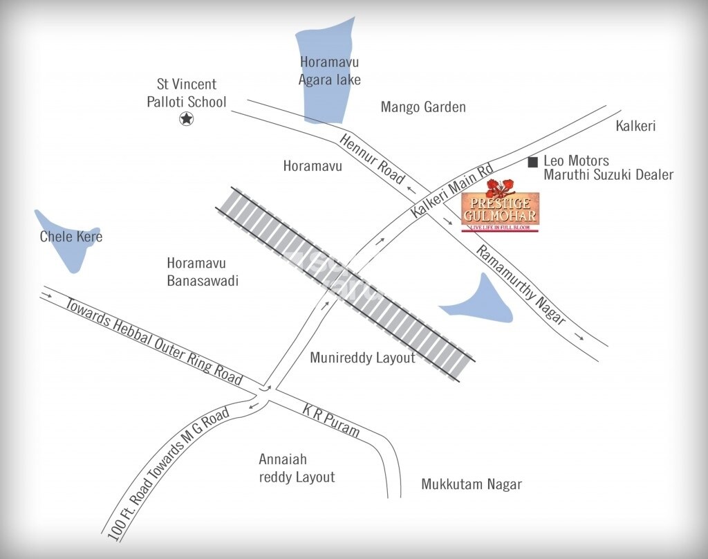 Prestige Gulmohar Location Image