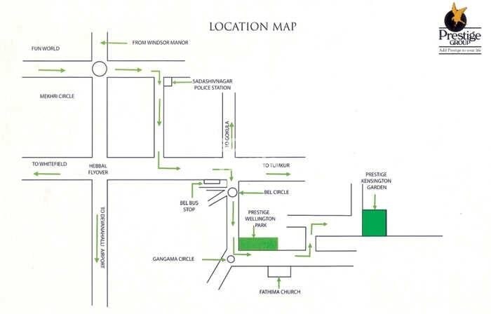 Prestige Kensington Gardens Location Image