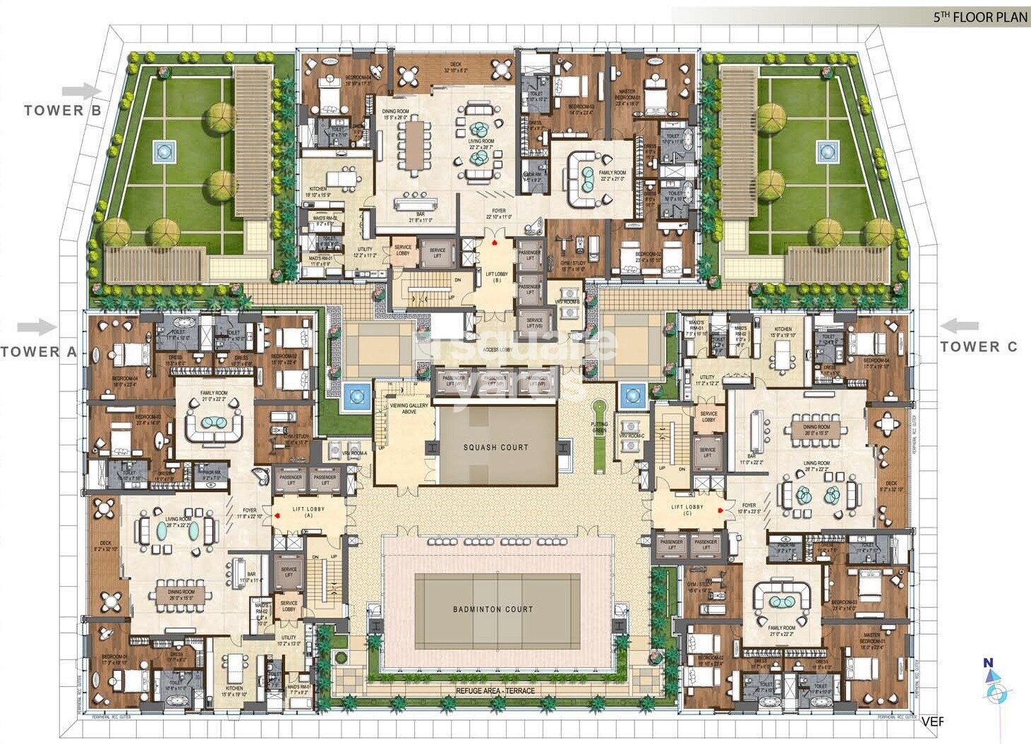 Prestige Kingfisher Towers Floor Plans 2