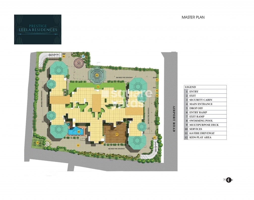Prestige Leela Residency Master Plan 1