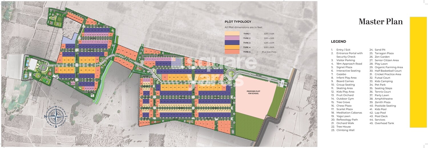 Prestige Marigold Master Plan Image