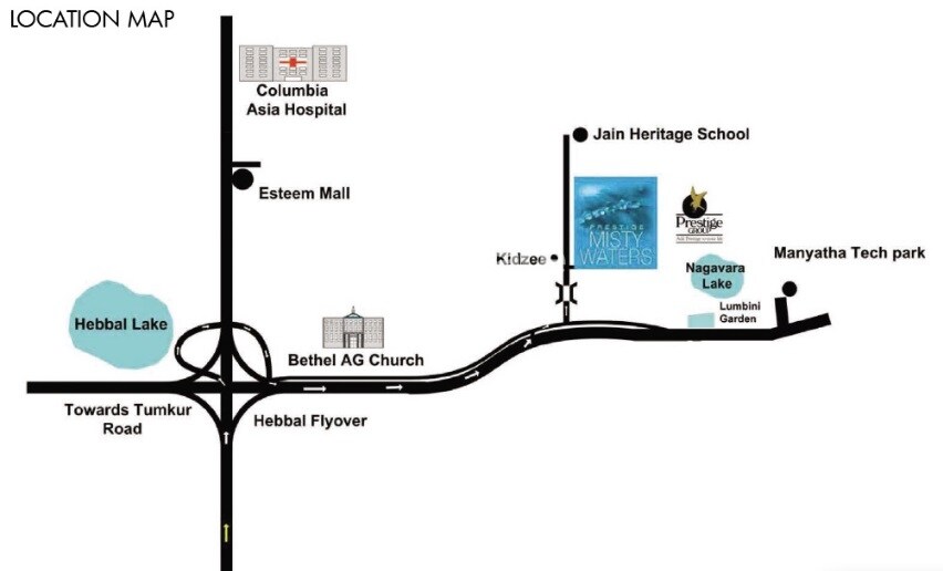 Prestige Misty Waters Phase II Location Image