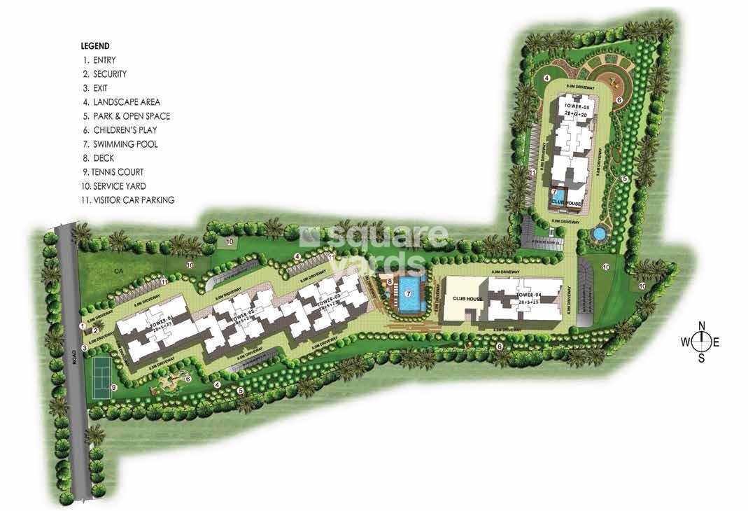 Prestige Misty Waters Master Plan Image