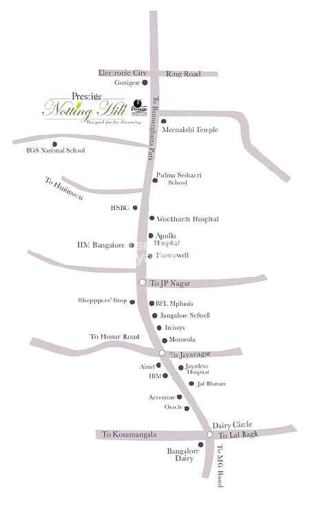 Prestige Notting Hill Location Image