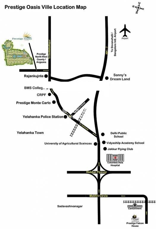 Prestige Oasis Location Image