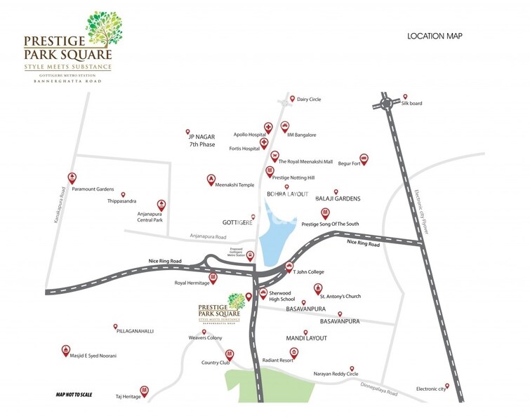 Prestige Park Square Location Image