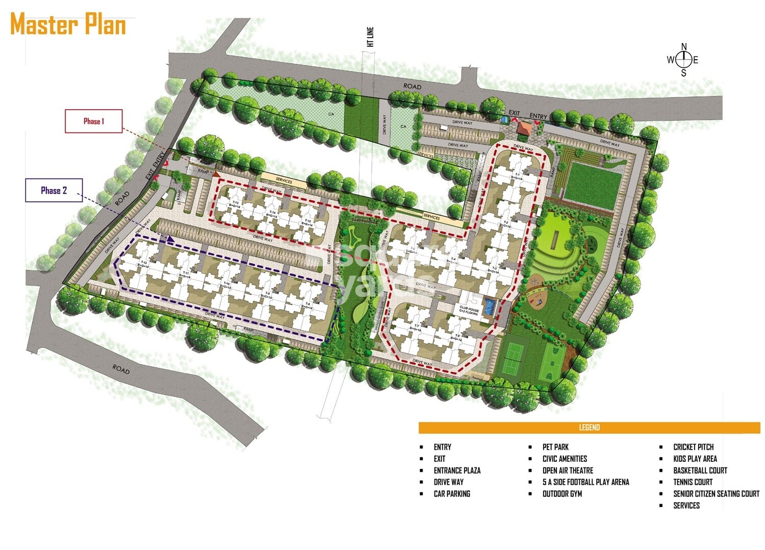 Prestige Primrose Hills Phase II Master Plan 1