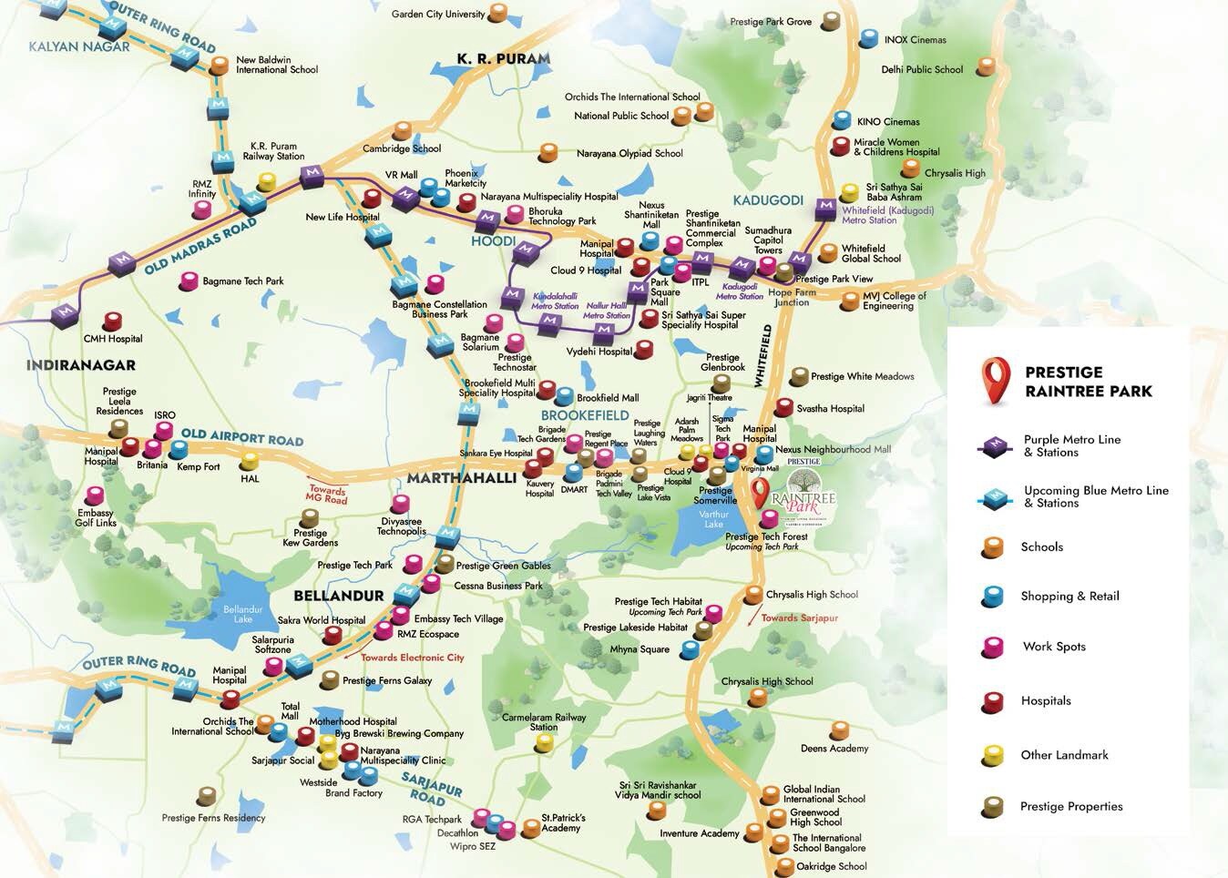 Prestige Raintree Park Location Image